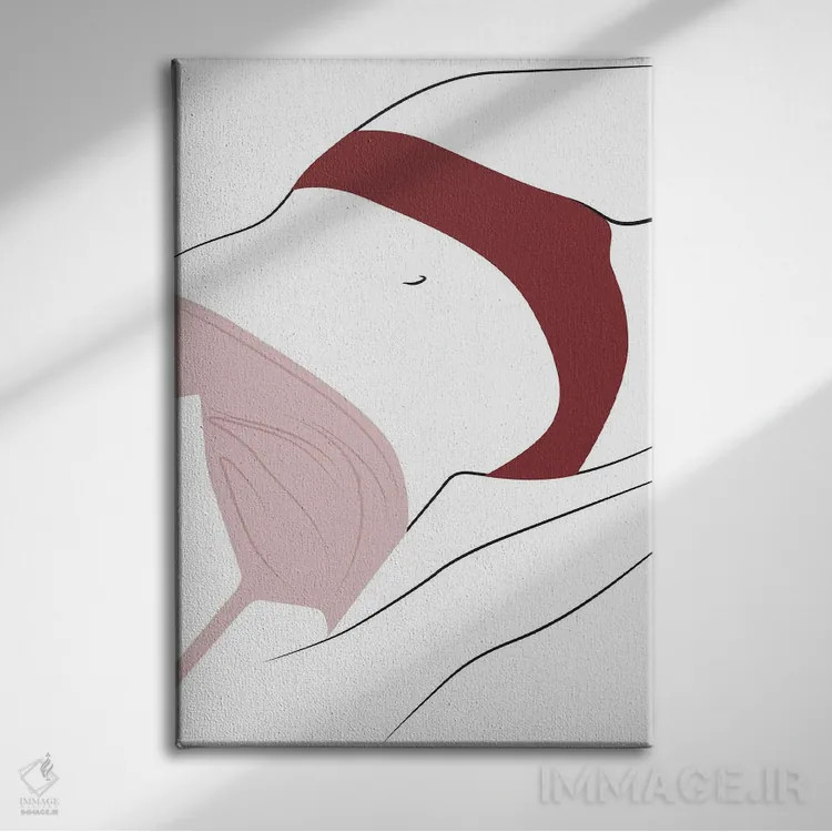 تابلو صبحهای تنبل اثر بلک پرینتس - نمای روبهرو روی دیوار