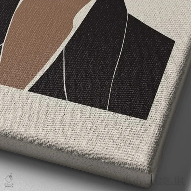 تابلو قدرت زنانه اثر بلک پرینتس - نمای نزدیک بافت بوم