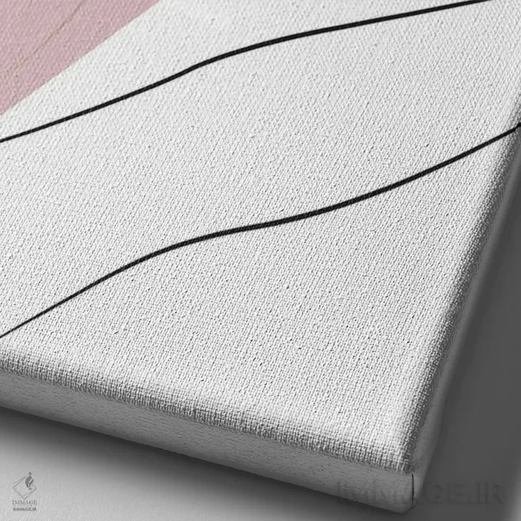 تابلو صبحهای تنبل اثر بلک پرینتس - نمای نزدیک بافت بوم