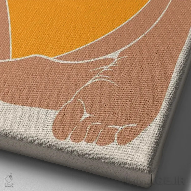 تابلو تابستان بوهمی (بوهو) اثر بلک پرینتس - نمای نزدیک بافت بوم