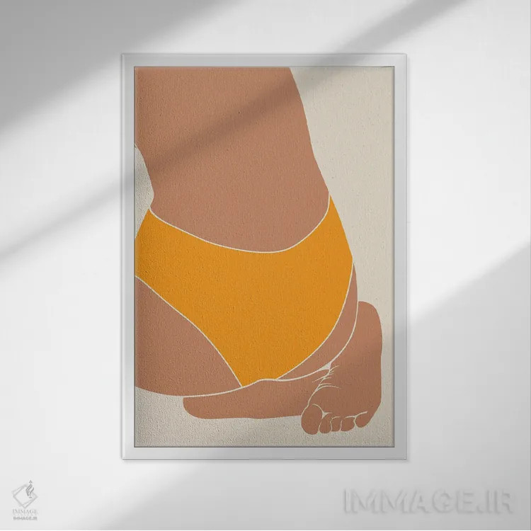 تابلو تابستان بوهمی (بوهو) اثر بلک پرینتس - نمای قابدار سفید