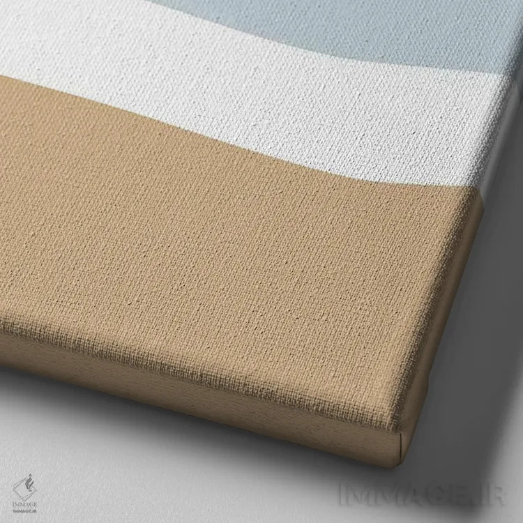 تابلو پرنده (فرم مربع) اثر بلک پرینتس - نمای نزدیک بافت بوم