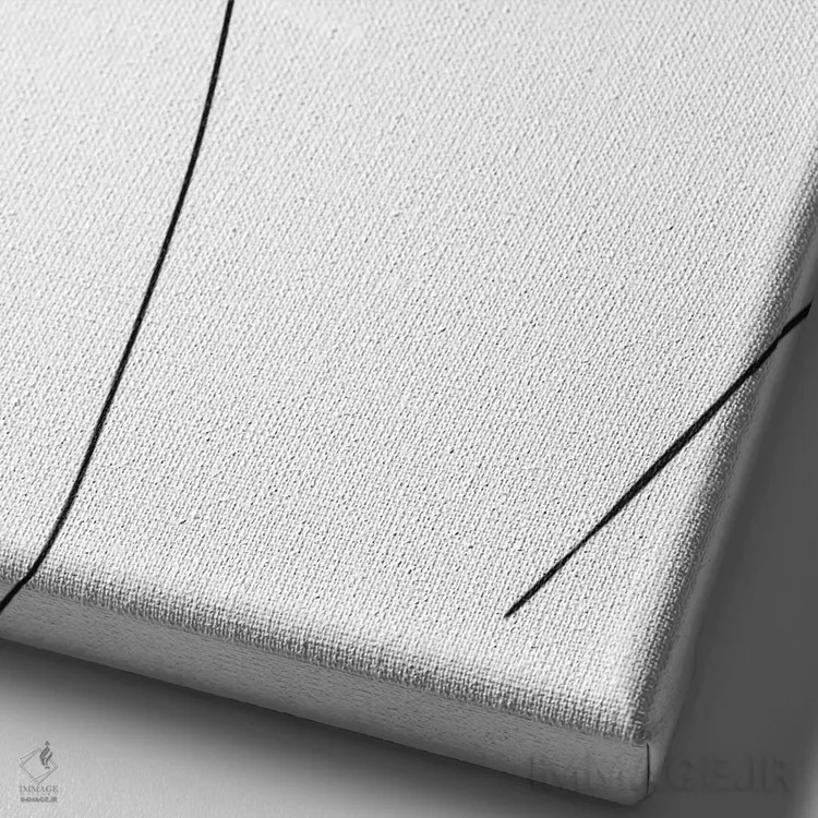 تابلو بانویی که صورتش را پنهان کرده اثر بلک پرینتس - نمای نزدیک بافت بوم