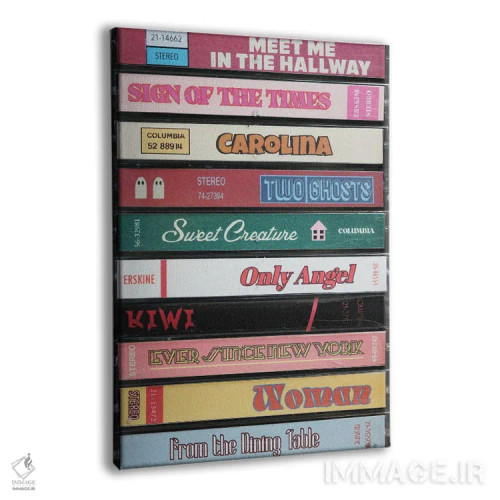 تابلو آلبوم اول هری استایلز (به سبک کاست) اثر جردن بولتون - نمای پرسپکتیو محصول