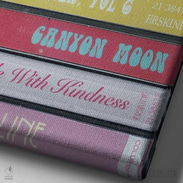 تابلو هری استایلز اثر جردن بولتون - نمای نزدیک بافت بوم