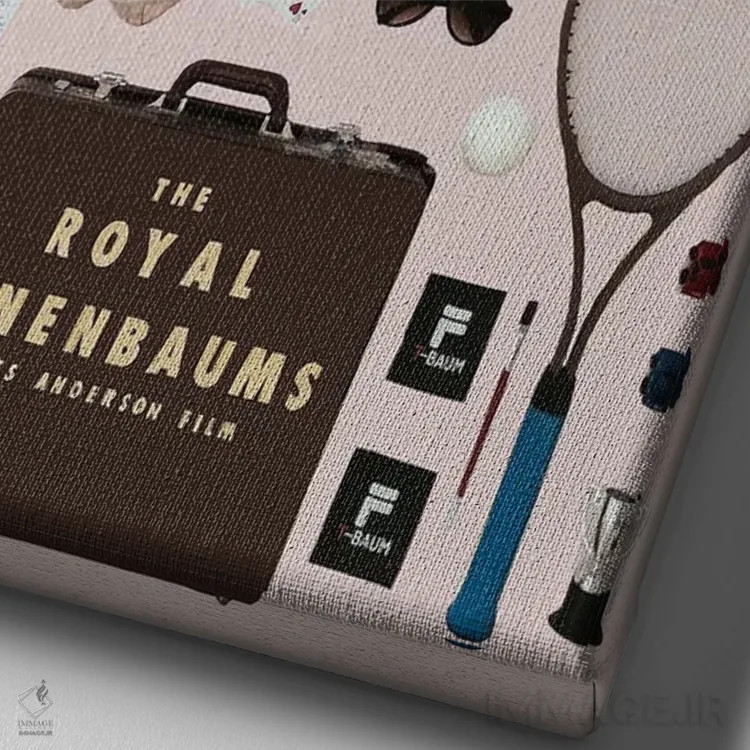 تابلو پوستر اشیای خانواده تننبام سلطنتی اثر جردن بولتون - نمای نزدیک بافت بوم