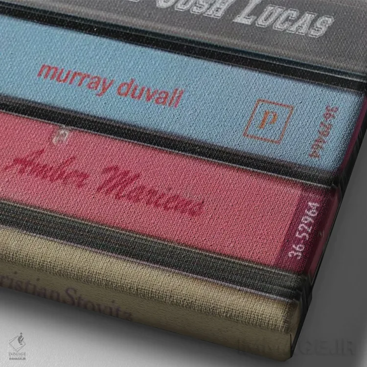 تابلو بیخیال (به سبک کاست) اثر جردن بولتون - نمای نزدیک بافت بوم