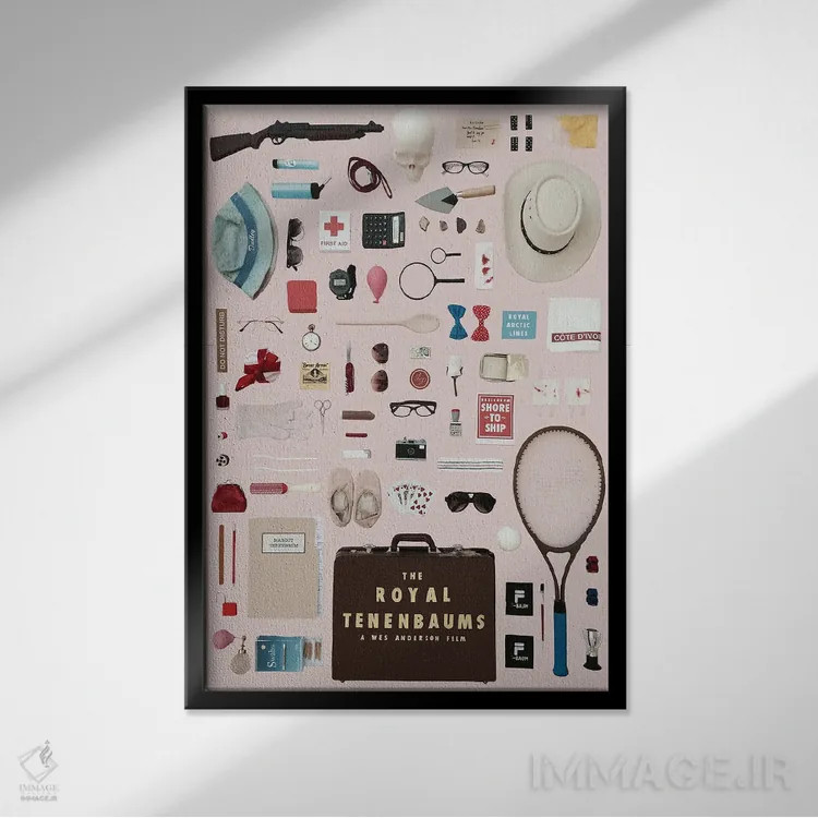 تابلو پوستر اشیای خانواده تننبام سلطنتی اثر جردن بولتون - نمای قابدار مشکی