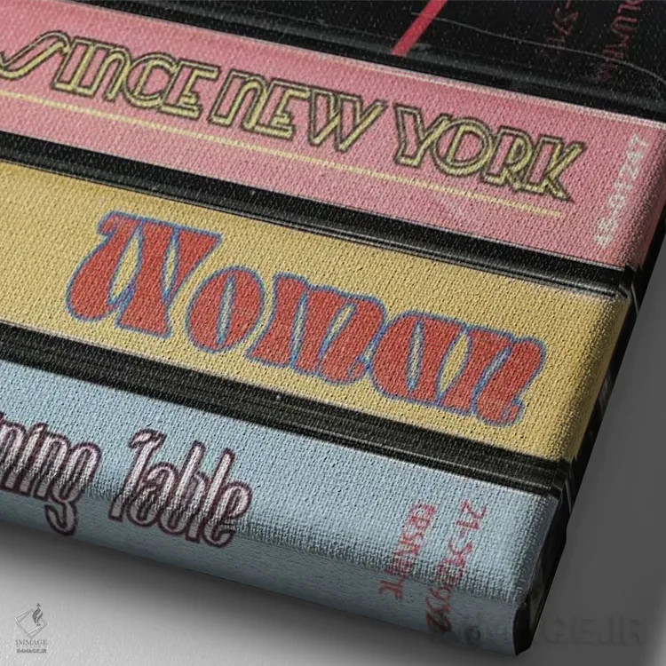 تابلو آلبوم اول هری استایلز (به سبک کاست) اثر جردن بولتون - نمای نزدیک بافت بوم