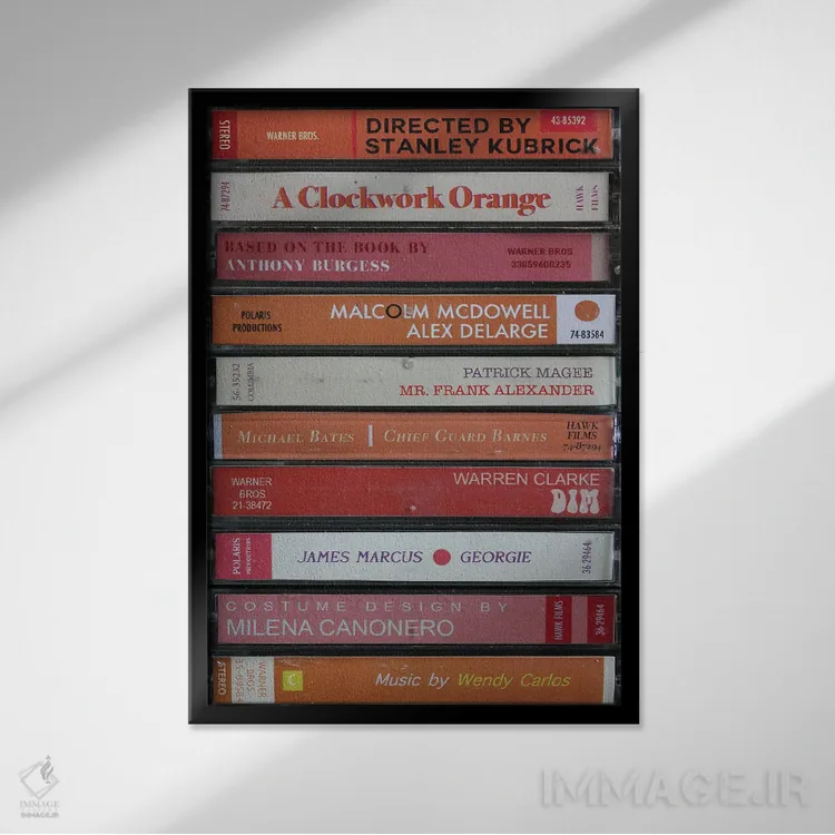 تابلو پرتقال کوکی (به سبک کاست) اثر جردن بولتون - نمای قابدار مشکی