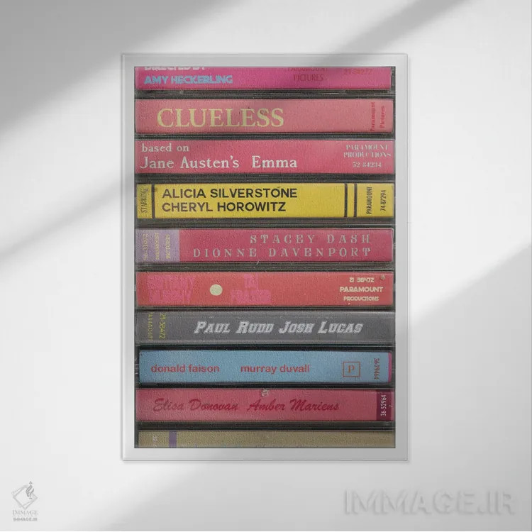 تابلو بیخیال (به سبک کاست) اثر جردن بولتون - نمای قابدار سفید