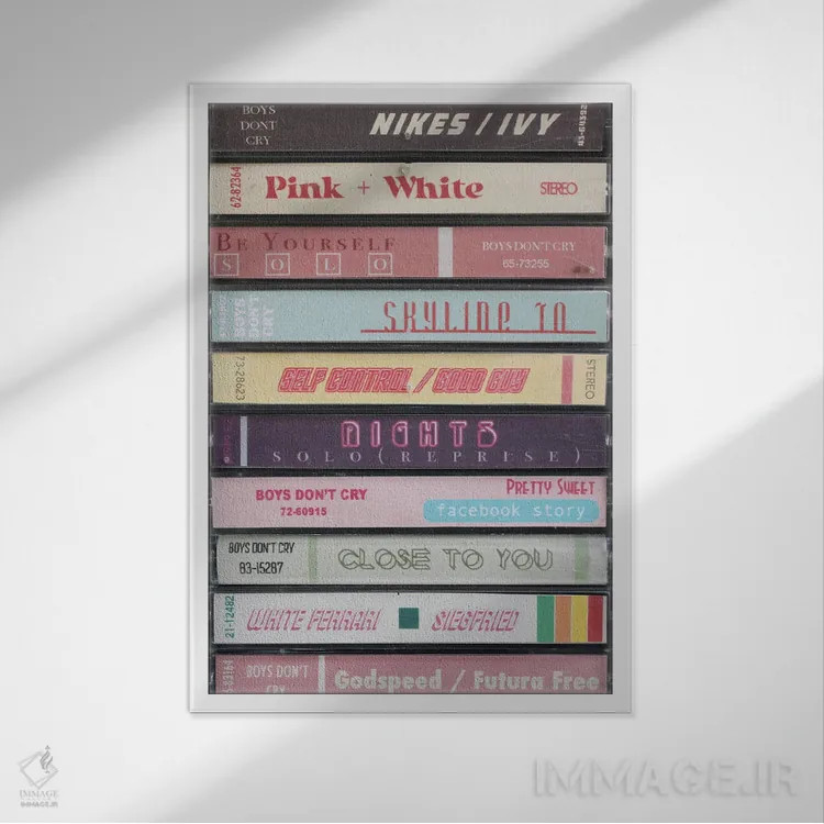 تابلو فرنک اوشن اثر جردن بولتون - نمای قابدار سفید