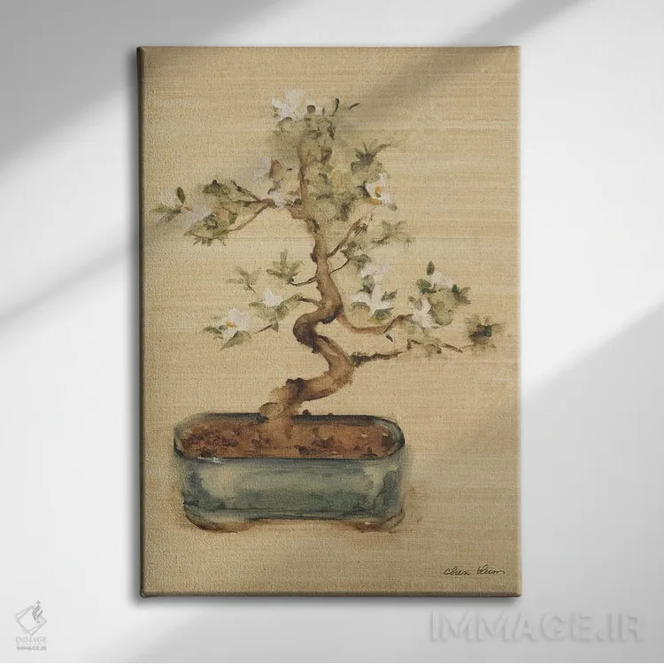 تابلو بونسای ۲ اثر چری بلوم - نمای روبهرو روی دیوار