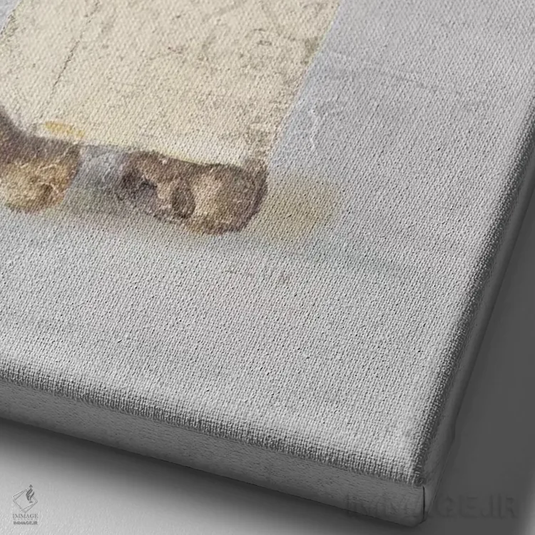 تابلو گل رز نشیمنگاه ۲ (مریمگلی) اثر چری بلوم - نمای نزدیک بافت بوم