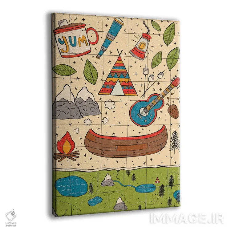 تابلو ماجراجویی بزرگ روزمره ۲ اثر لیزا بارلو - نمای پرسپکتیو محصول