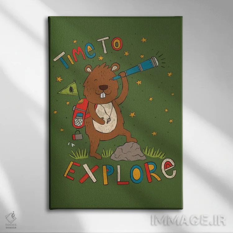 تابلو ماجراجویی بزرگ روزمره ۱ اثر لیزا بارلو - نمای روبهرو روی دیوار