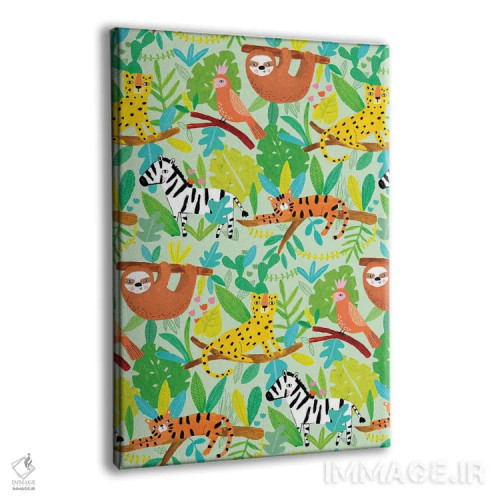 تابلو کاملاً گرمسیری روزمره ۱ اثر لیزا بارلو - نمای پرسپکتیو محصول