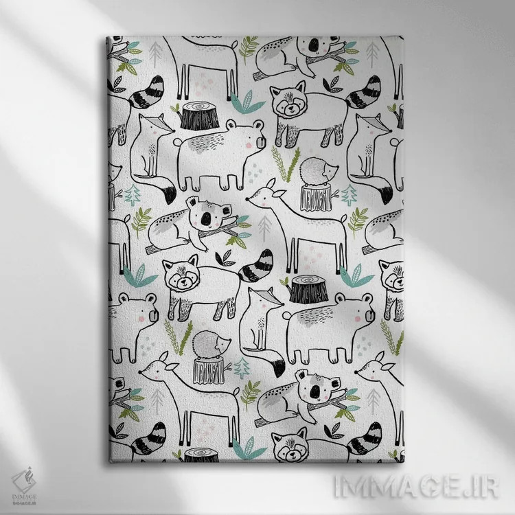 تابلو موجودات جوهری روزمره ۱ اثر لیزا بارلو - نمای روبهرو روی دیوار