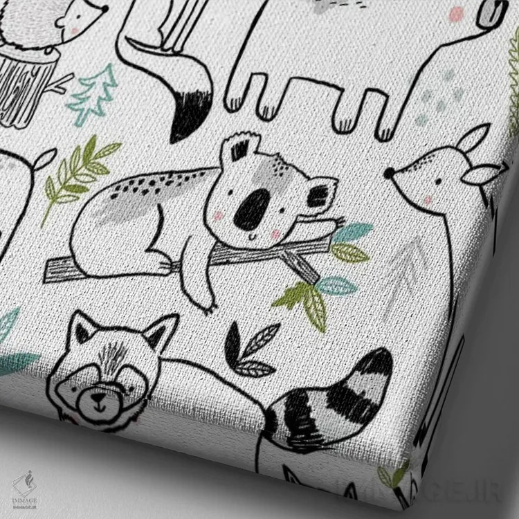 تابلو موجودات جوهری روزمره ۱ اثر لیزا بارلو - نمای نزدیک بافت بوم