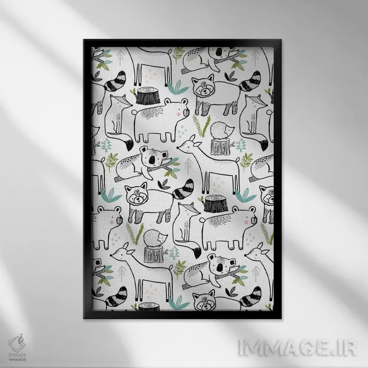 تابلو موجودات جوهری روزمره ۱ اثر لیزا بارلو - نمای قابدار مشکی