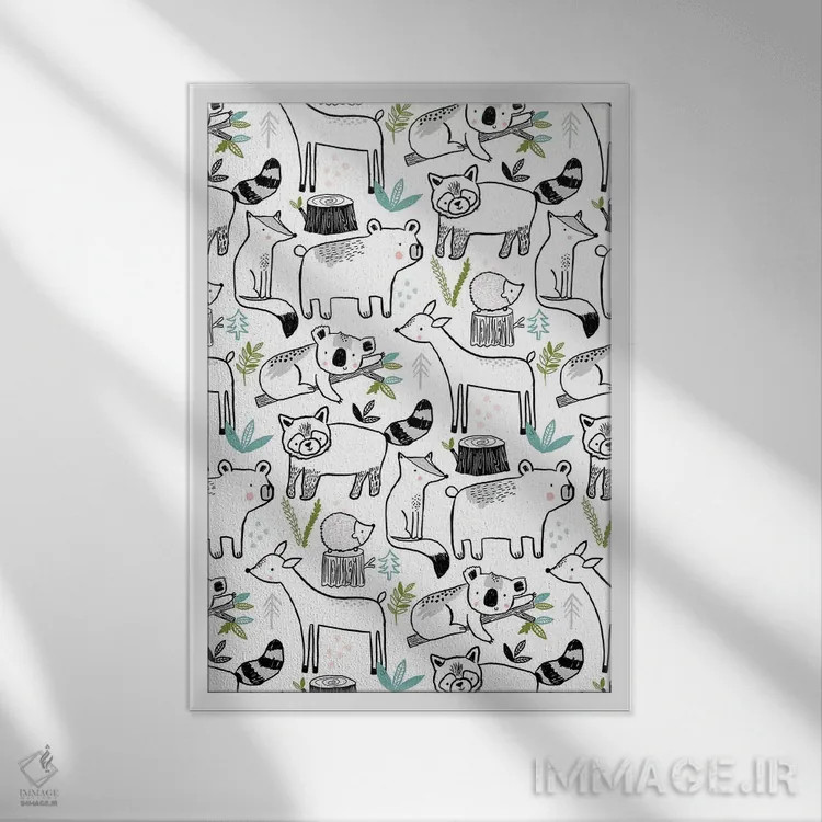 تابلو موجودات جوهری روزمره ۱ اثر لیزا بارلو - نمای قابدار سفید