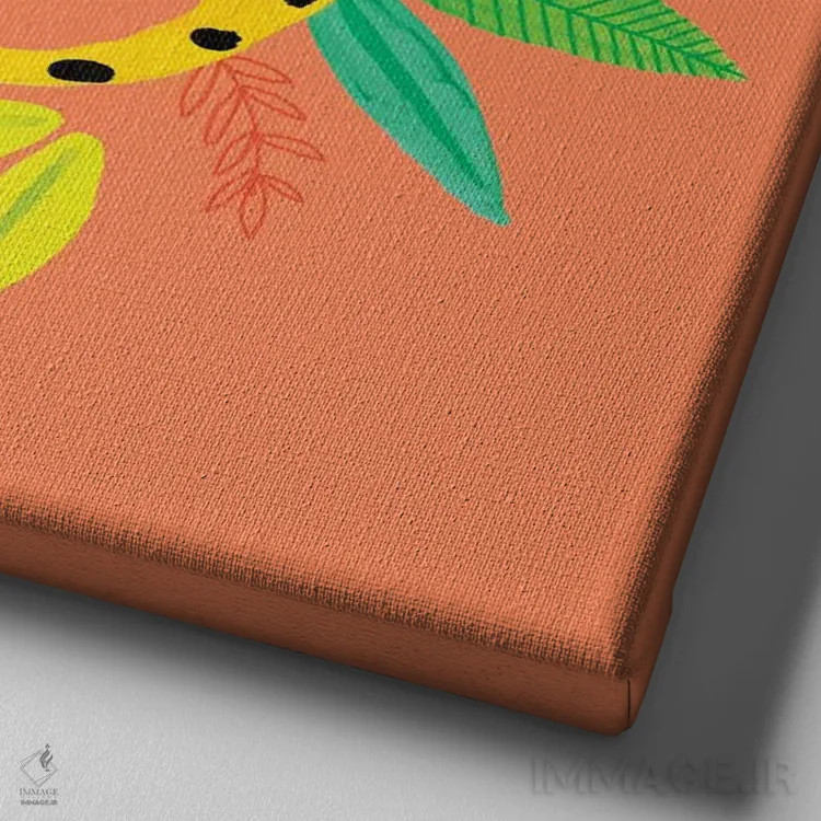 تابلو کاملاً گرمسیری روزمره ۲ اثر لیزا بارلو - نمای نزدیک بافت بوم