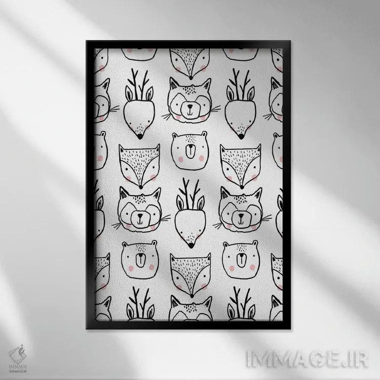 تابلو موجودات جوهری روزمره ۵ اثر لیزا بارلو - نمای قابدار مشکی