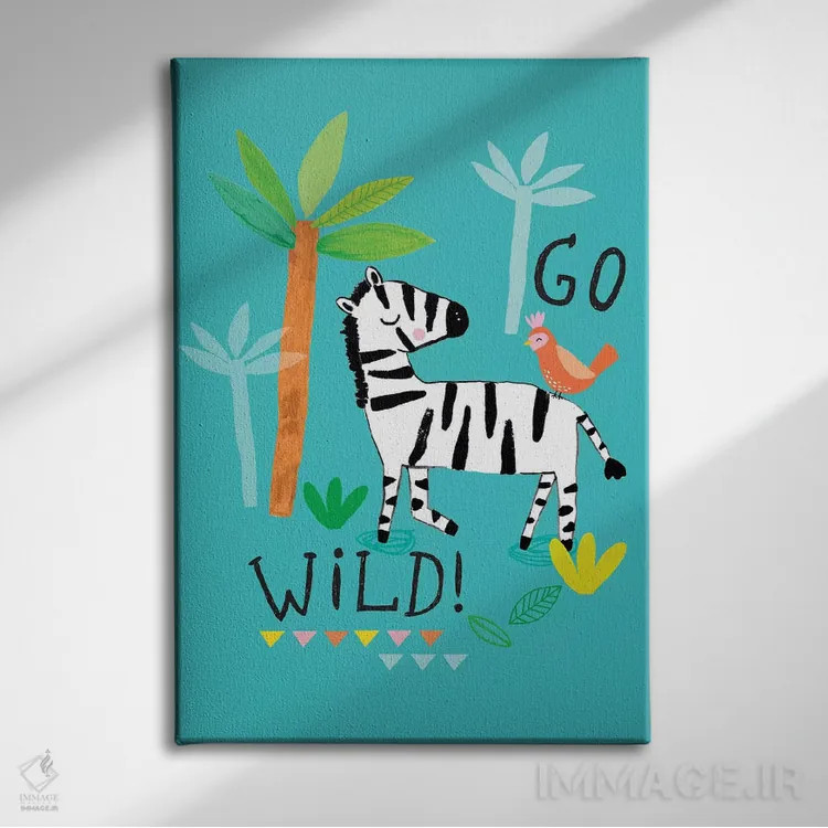 تابلو کاملاً گرمسیری روزمره ۳ اثر لیزا بارلو - نمای روبهرو روی دیوار