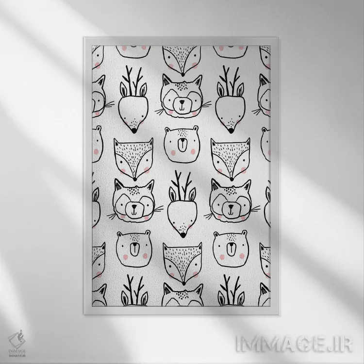 تابلو موجودات جوهری روزمره ۵ اثر لیزا بارلو - نمای قابدار سفید