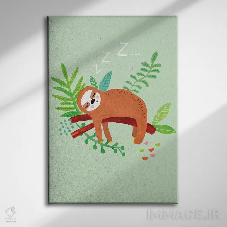 تابلو کاملاً گرمسیری روزمره ۴ اثر لیزا بارلو - نمای روبهرو روی دیوار