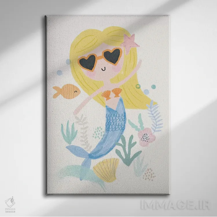 تابلو زیر دریا روزمره ۳ اثر لیزا بارلو - نمای روبهرو روی دیوار