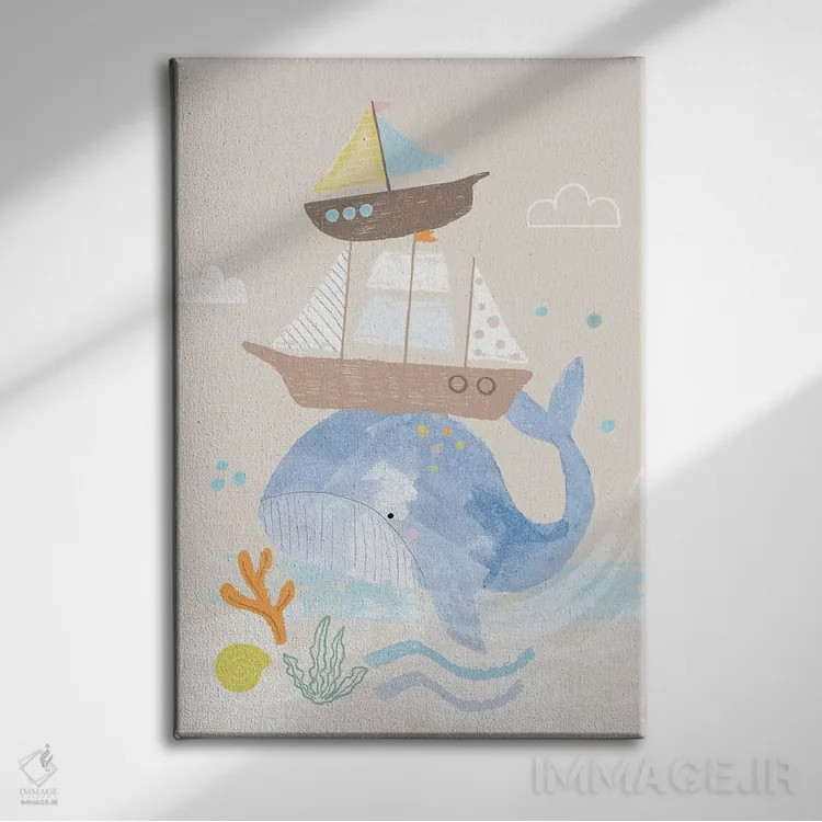 تابلو زیر دریا روزمره ۱ اثر لیزا بارلو - نمای روبهرو روی دیوار