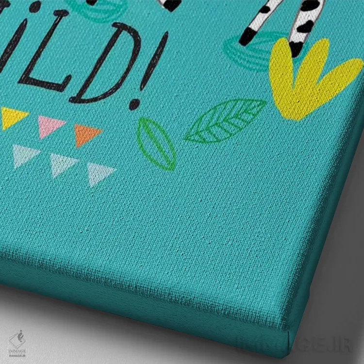 تابلو کاملاً گرمسیری روزمره ۳ اثر لیزا بارلو - نمای نزدیک بافت بوم