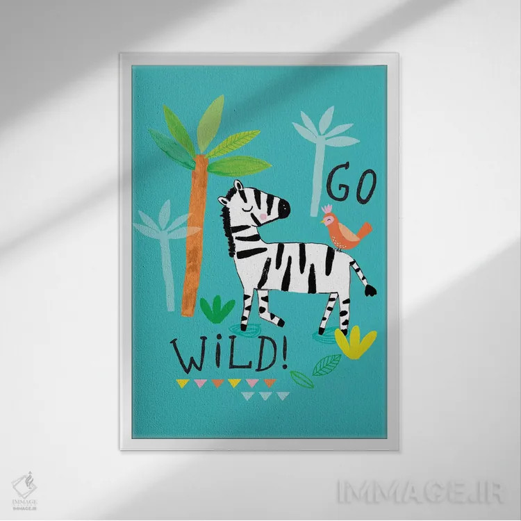 تابلو کاملاً گرمسیری روزمره ۳ اثر لیزا بارلو - نمای قابدار سفید