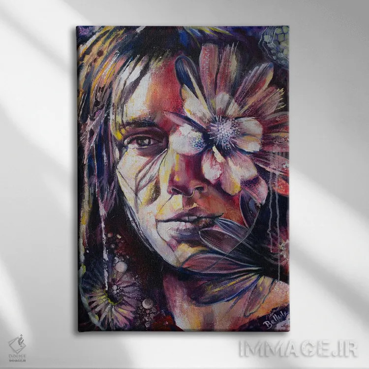 تابلو منشاء اثر بلول آرت - نمای روبهرو روی دیوار