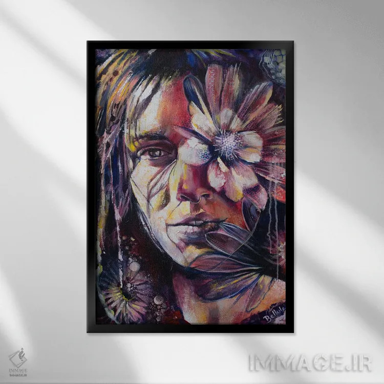 تابلو منشاء اثر بلول آرت - نمای قابدار مشکی