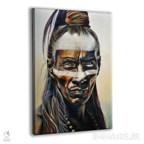 تابلو سرخپوست مایا اثر بلول آرت - نمای پرسپکتیو محصول
