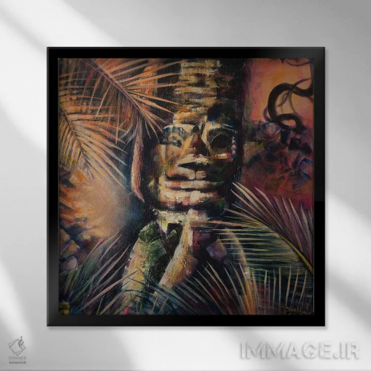 تابلو توتم II اثر بلول آرت - نمای قابدار مشکی