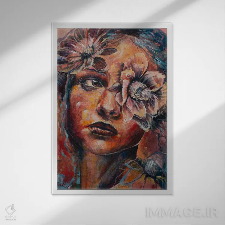 تابلو امید اثر بلول آرت - نمای قابدار سفید