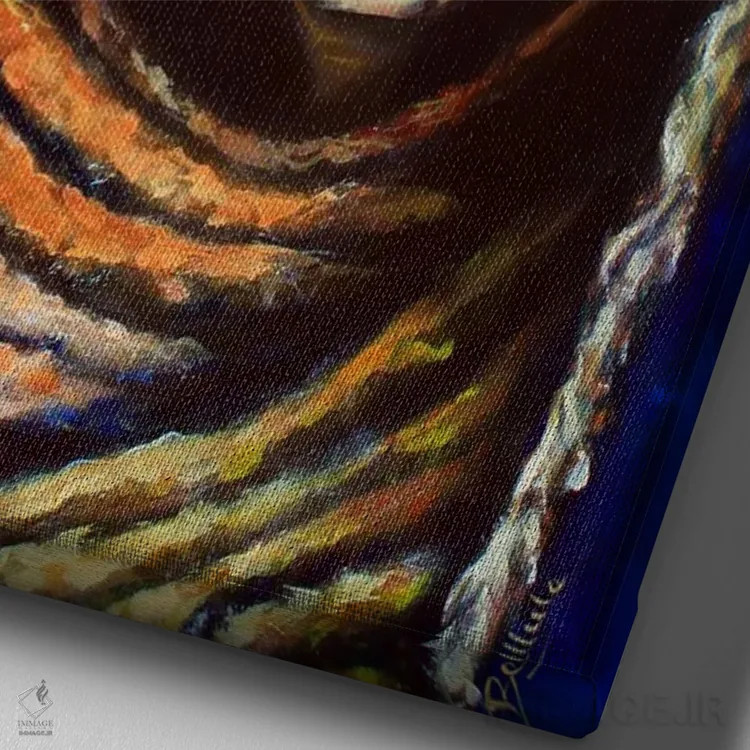 تابلو سابرِیدا (نام خاص) اثر بلول آرت - نمای نزدیک بافت بوم