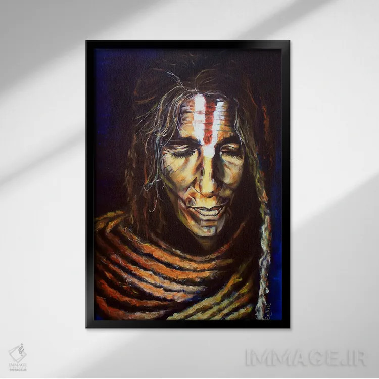 تابلو سابرِیدا (نام خاص) اثر بلول آرت - نمای قابدار مشکی