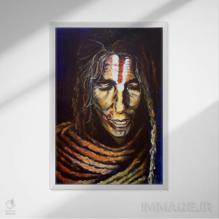 تابلو سابرِیدا (نام خاص) اثر بلول آرت - نمای قابدار سفید