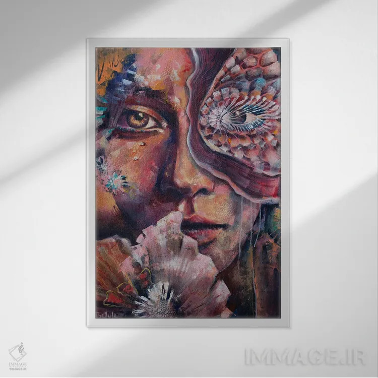 تابلو دگرشکلپذیری اثر بلول آرت - نمای قابدار سفید