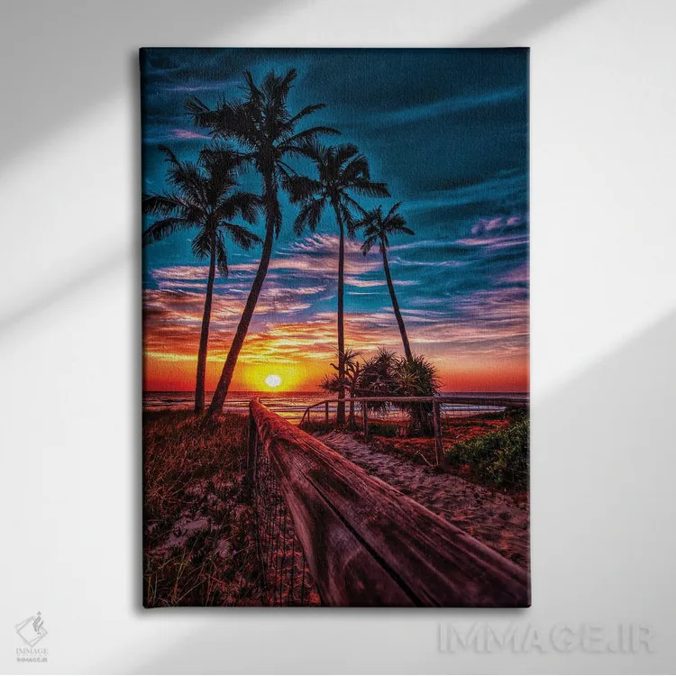 تابلو دسترسی به ساحل اثر بن مولدر - نمای روبهرو روی دیوار