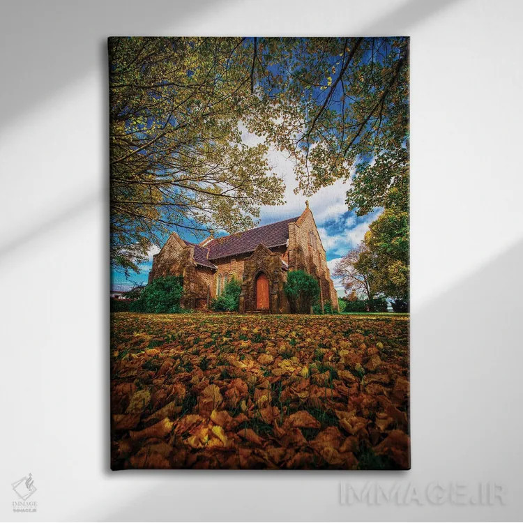 تابلو زمینهای کلیسا اثر بن مولدر - نمای روبهرو روی دیوار