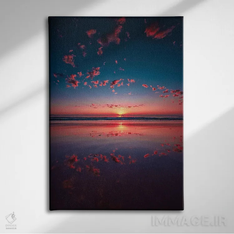 تابلو مینیمال اثر بن مولدر - نمای روبهرو روی دیوار