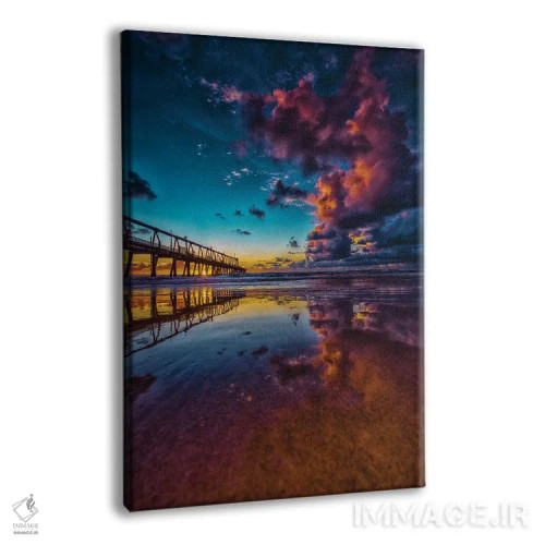 تابلو بازتاب اسکله اثر بن مولدر - نمای پرسپکتیو محصول