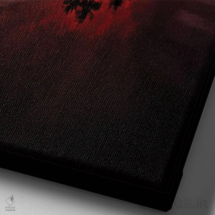 تابلو ساحل نخلها اثر بن مولدر - نمای نزدیک بافت بوم