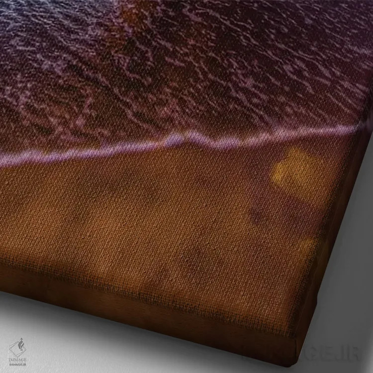 تابلو طلوع اسکله اثر بن مولدر - نمای نزدیک بافت بوم