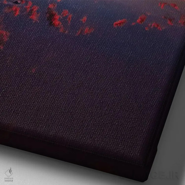 تابلو مینیمال اثر بن مولدر - نمای نزدیک بافت بوم